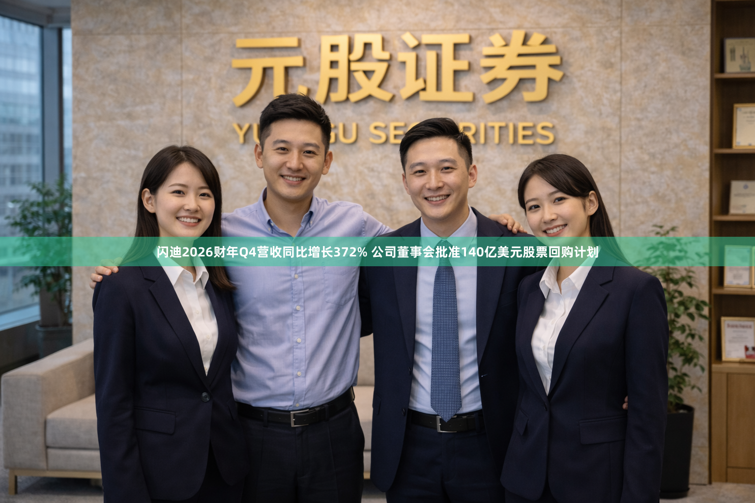 闪迪2026财年Q4营收同比增长372% 公司董事会批准140亿美元股票回购计划