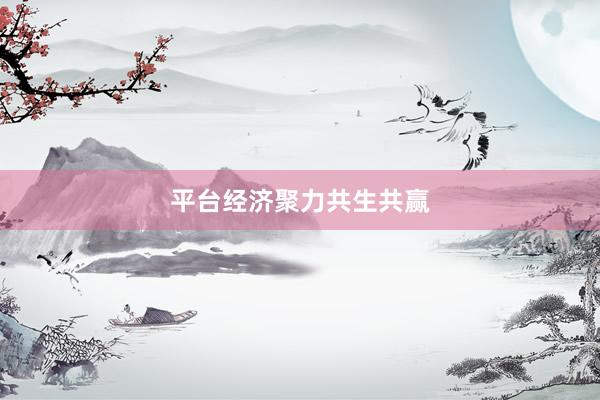 平台经济聚力共生共赢