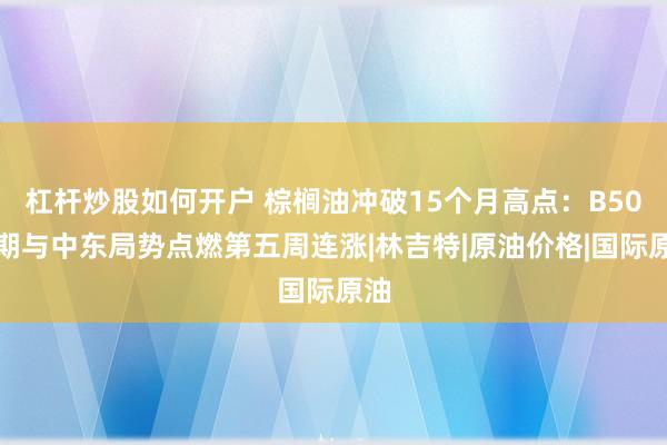 杠杆炒股如何开户 棕榈油冲破15个月高点：B50预期与中东局势点燃第五周连涨|林吉特|原油价格|国际原油